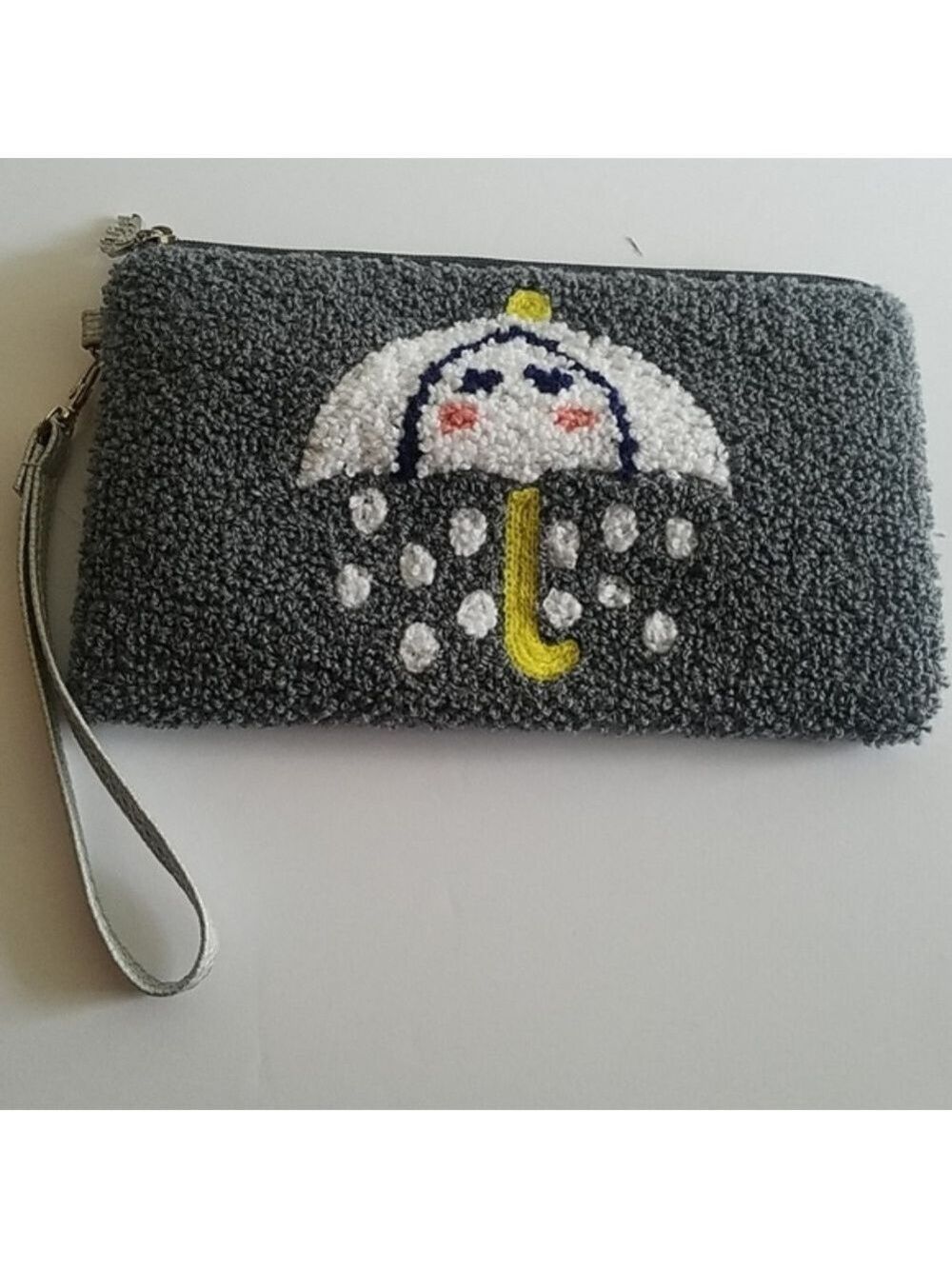 Cute Kawaii Rainy day umbrella with face purse wristlet